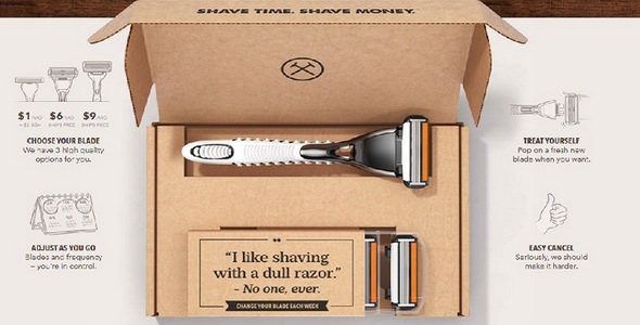 Dollar Shave Club Packaging